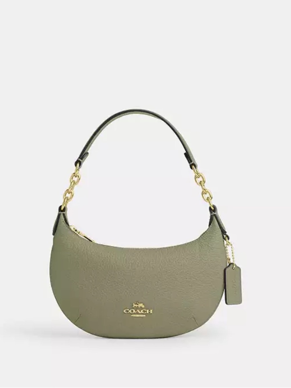 NWT Coach! Mini Payton Bag Gold/Pistachio